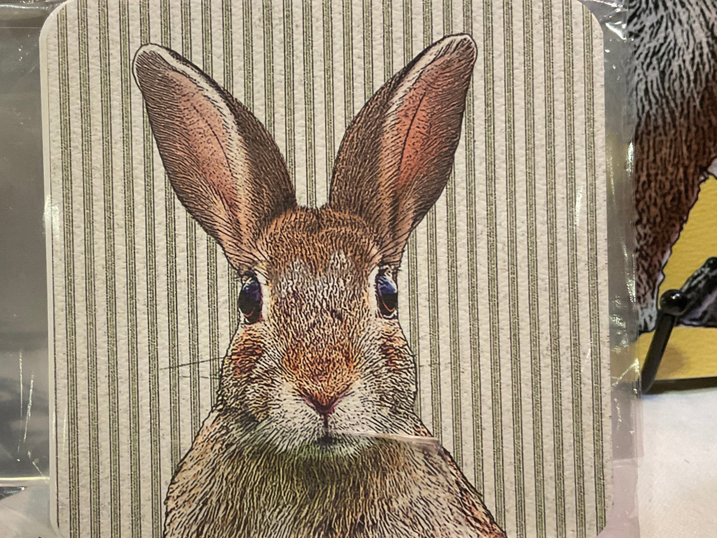 Bunnycoaster vinyl set of 4