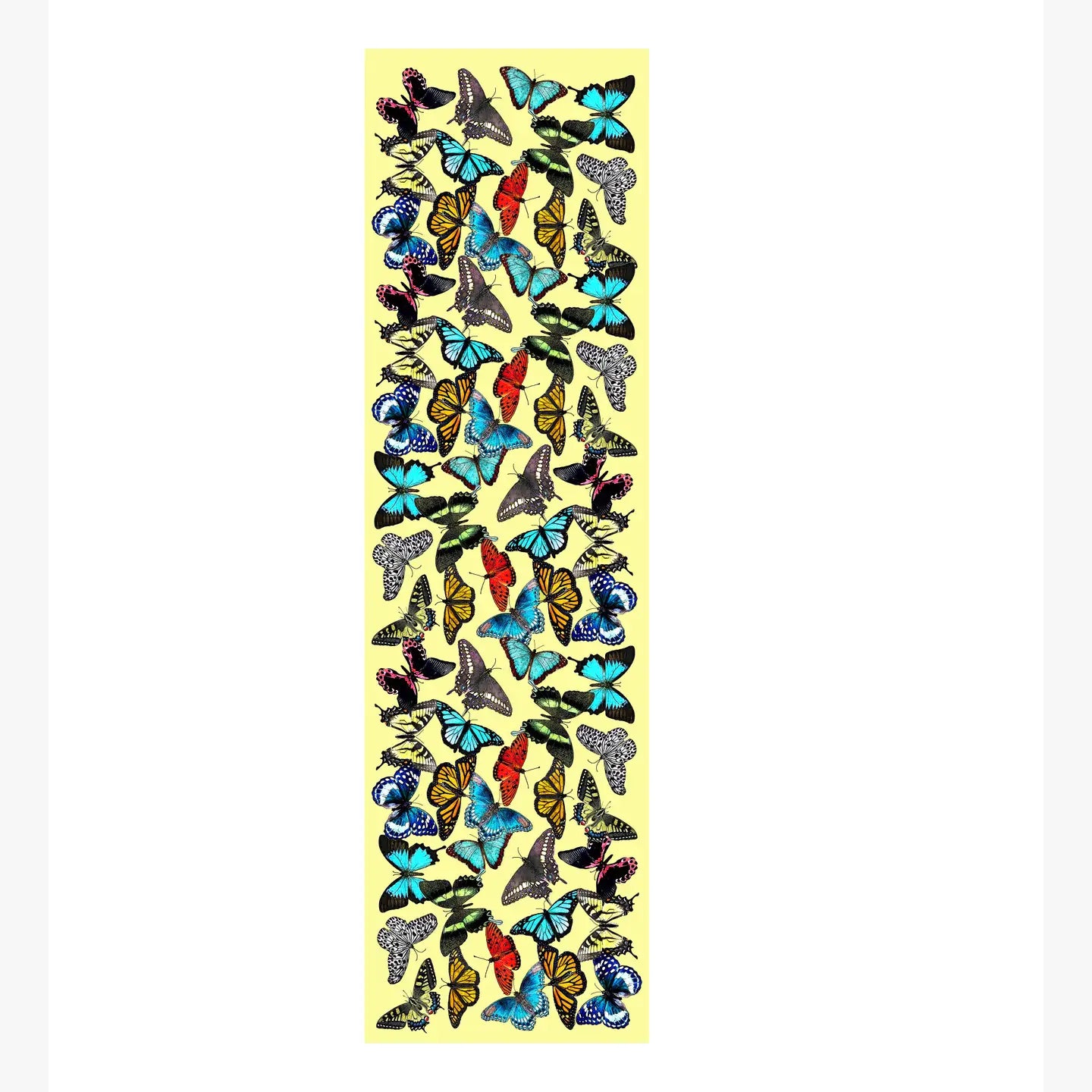 butterflies table runner 20 x 70 inches
