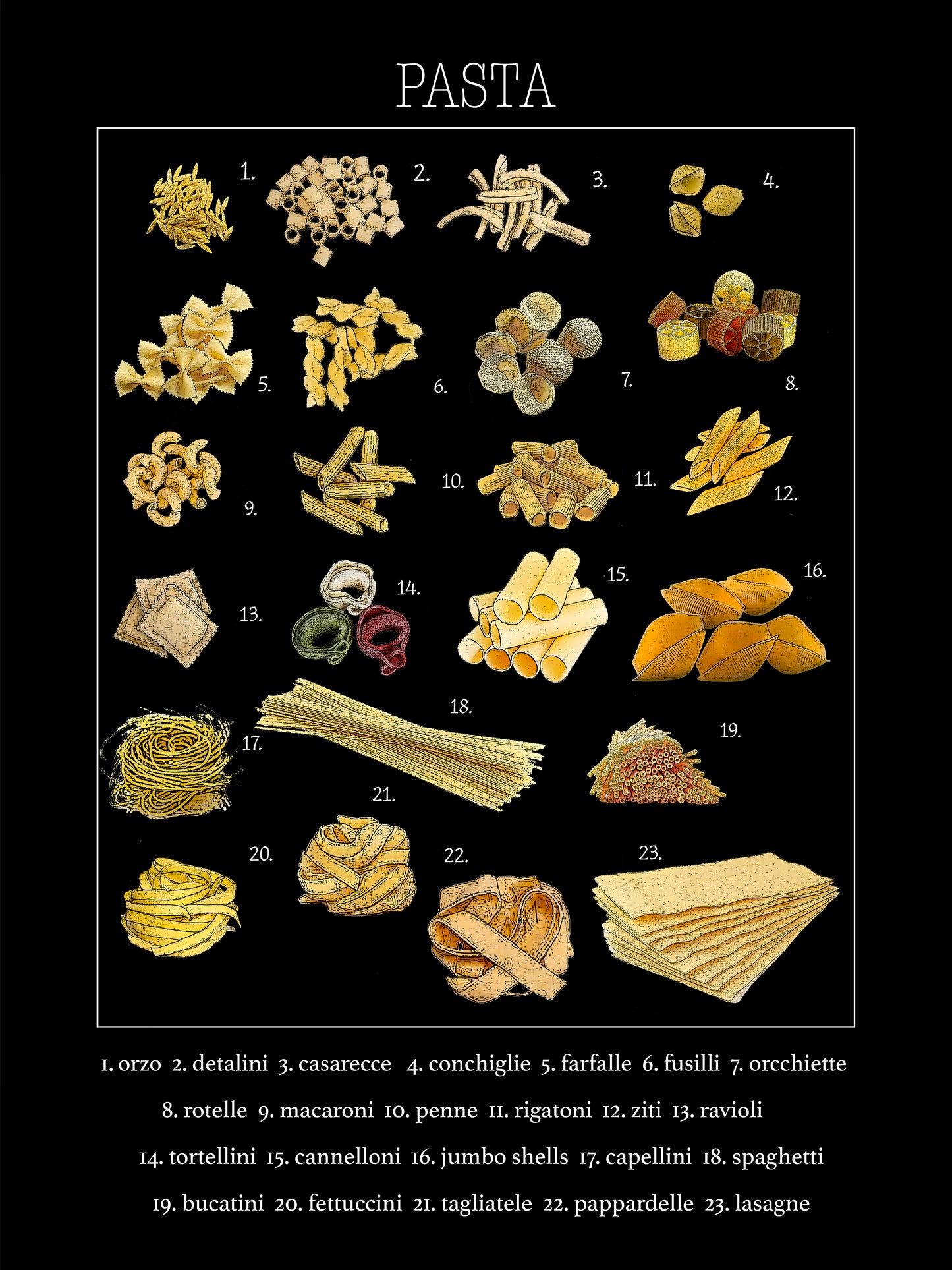 Pasta kitchen towel