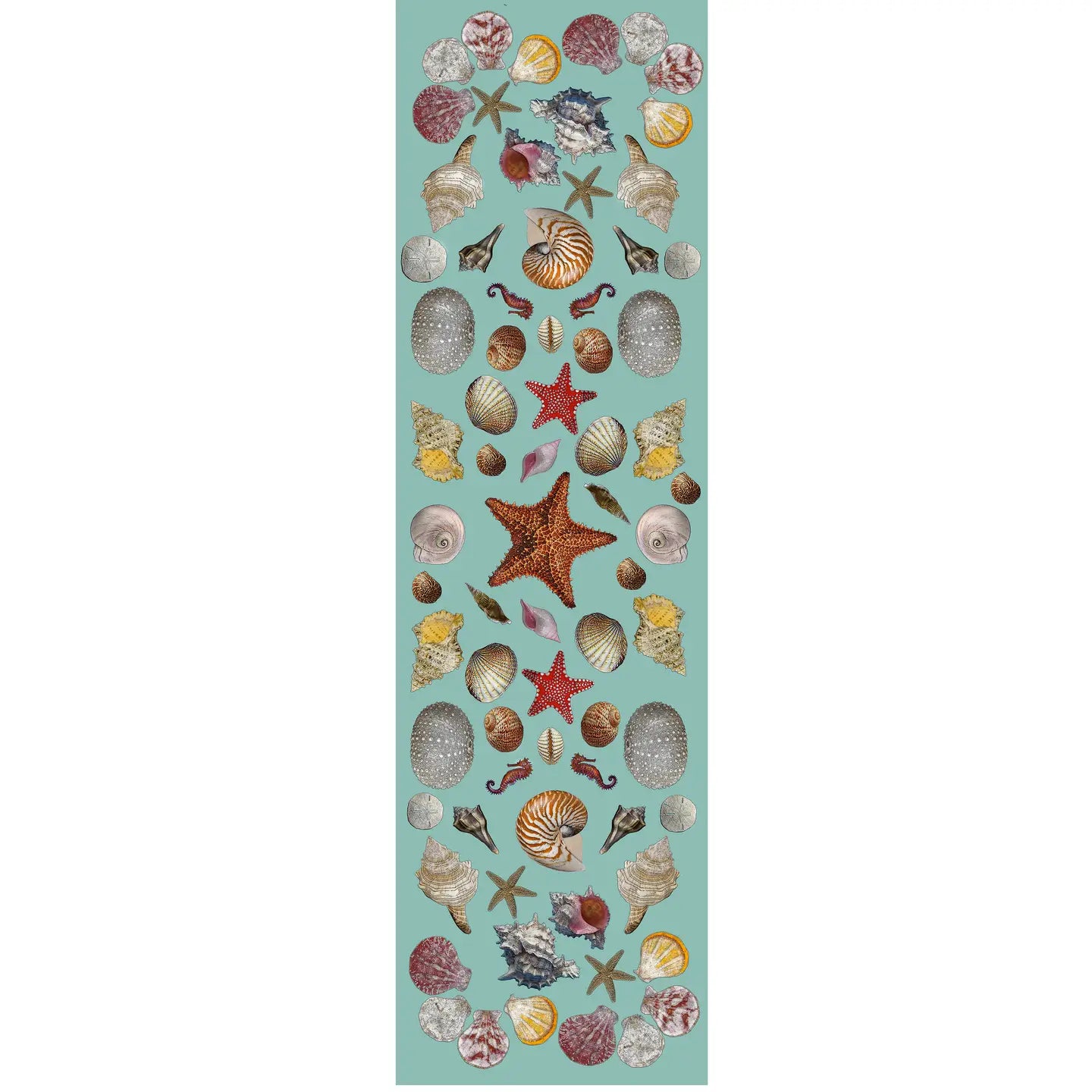 sea shells table runner 20 x 70 inches