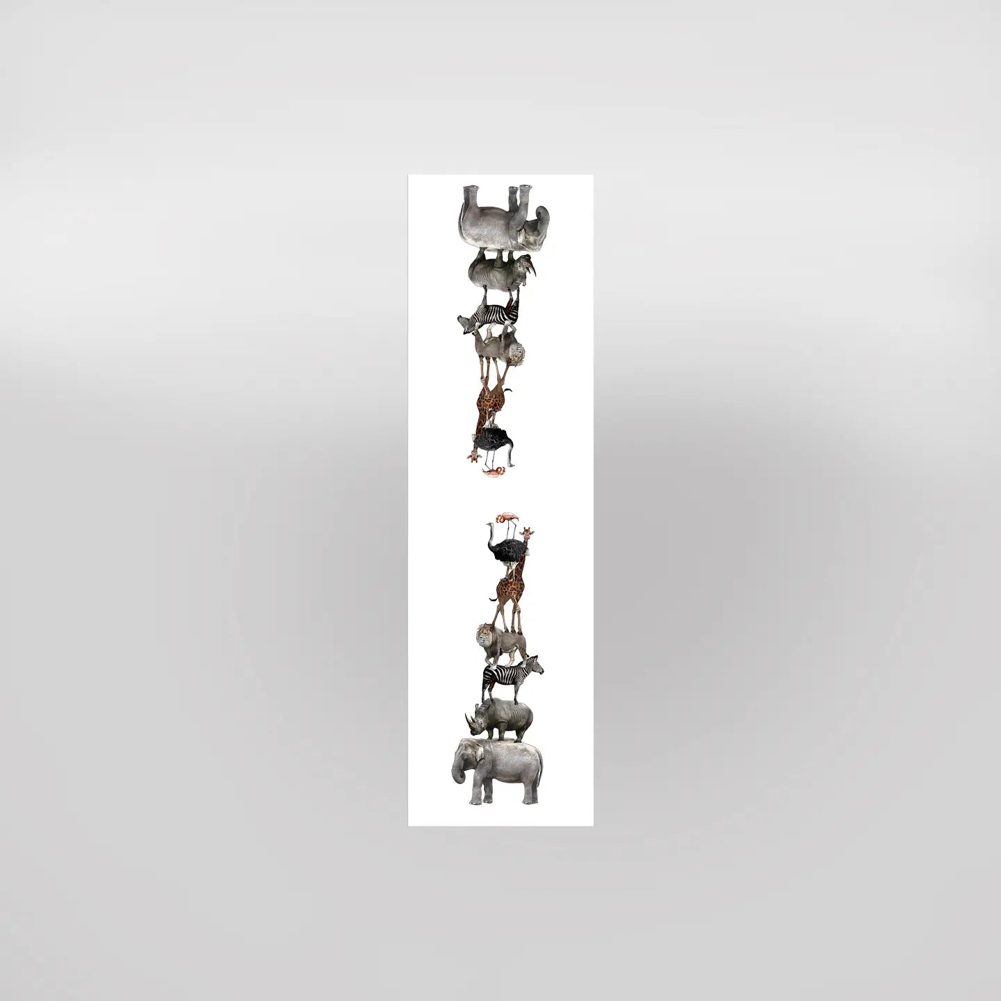zoo animal table runner 20 x 65 inches
