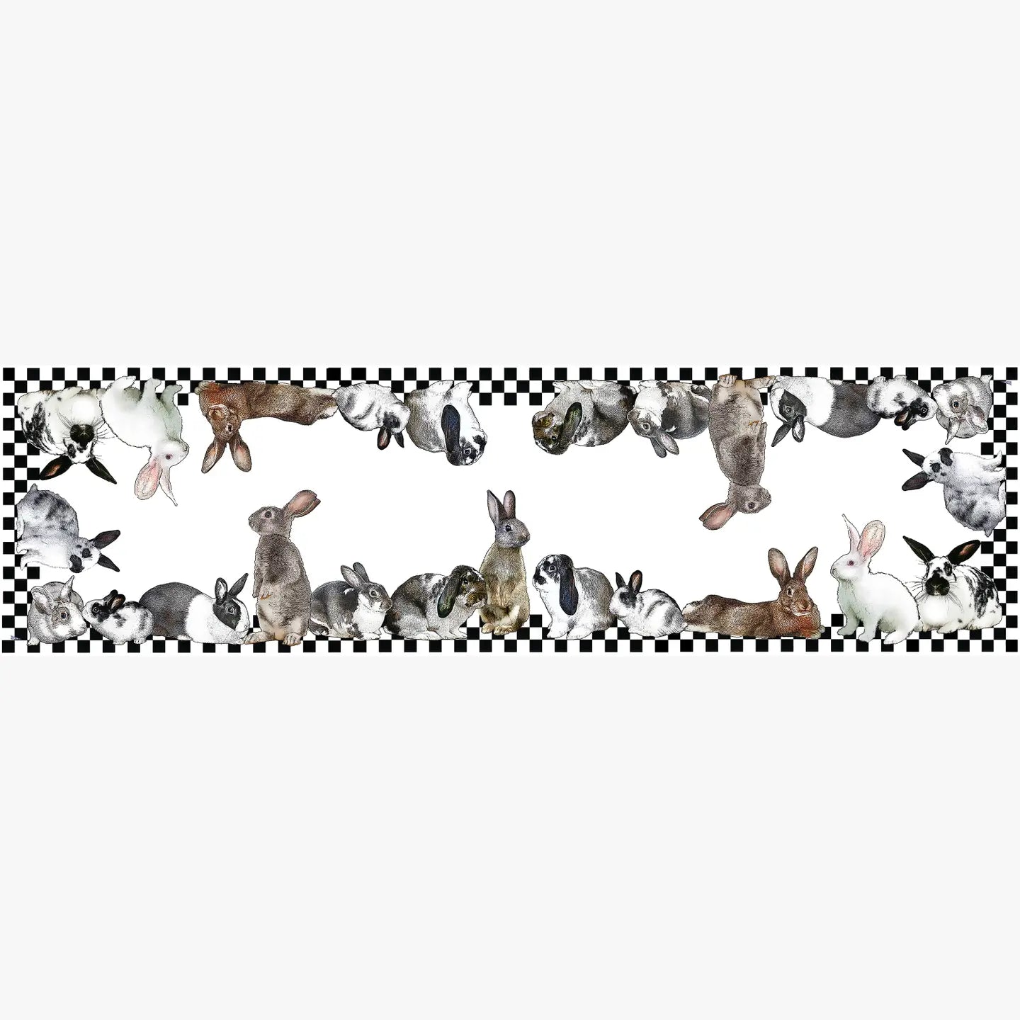 bunnies table runner 20 x 70 inches