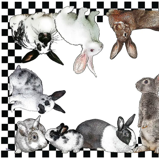 bunnies table runner 20 x 70 inches