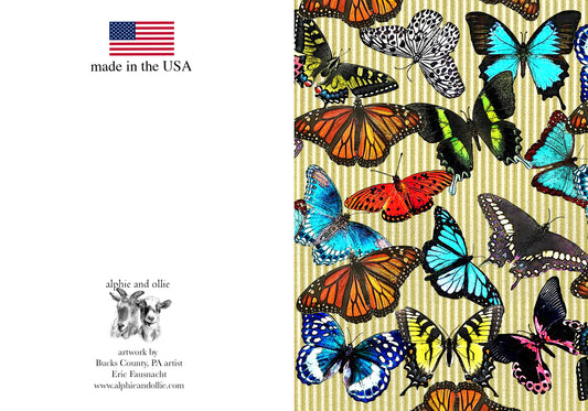 butterfly greeting card made in the USA