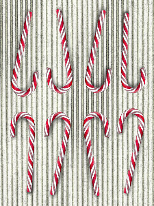 candy cane (ticking stripe) 100% cotton flour sack kitchen towel 18 x 24 inches