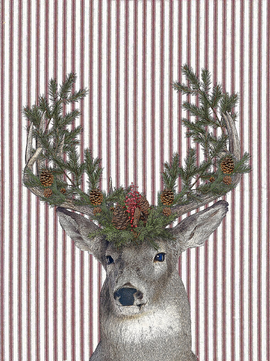 buck (ticking stripe) 100% cotton flour sack kitchen towel 18 x 24 inches