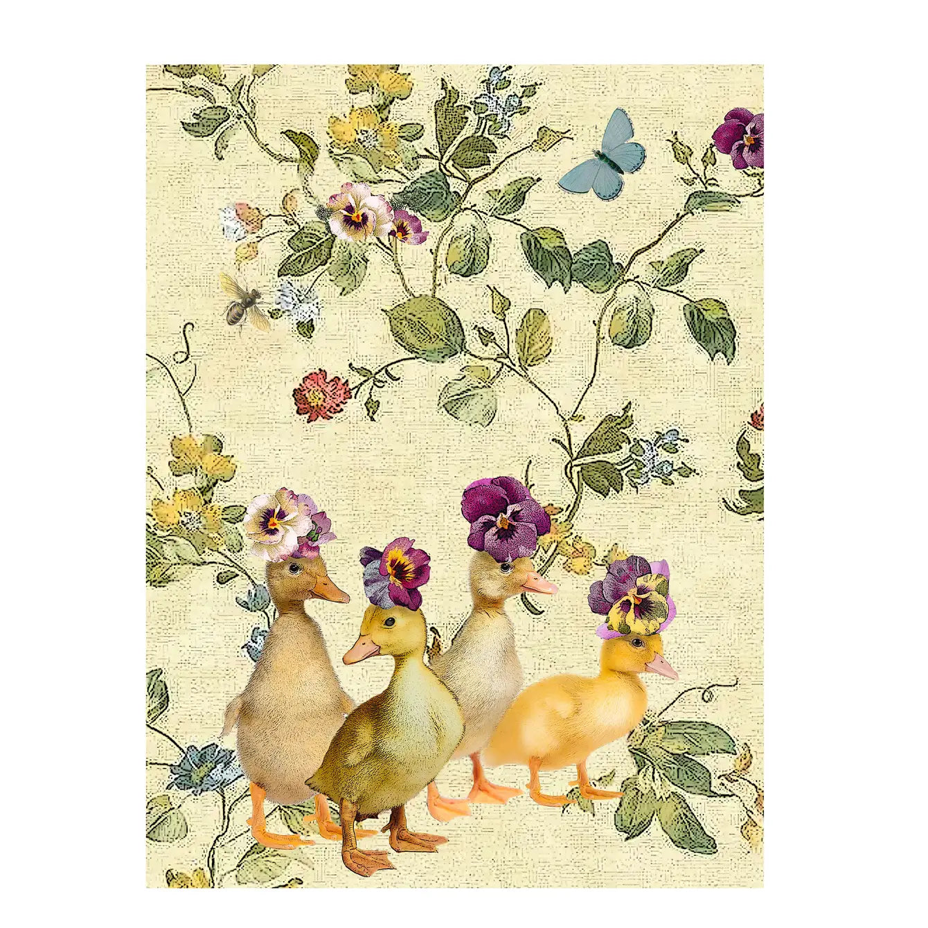 ducklings kitchen towel 18 x 24 inches flour sack material