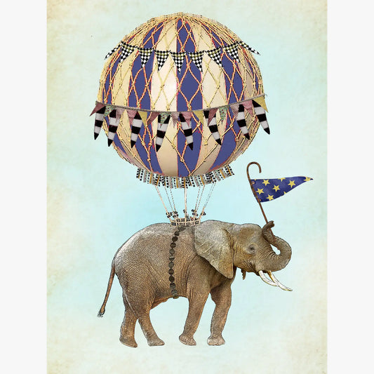 elephant 100% cotton flour sack kitchen/tea towel