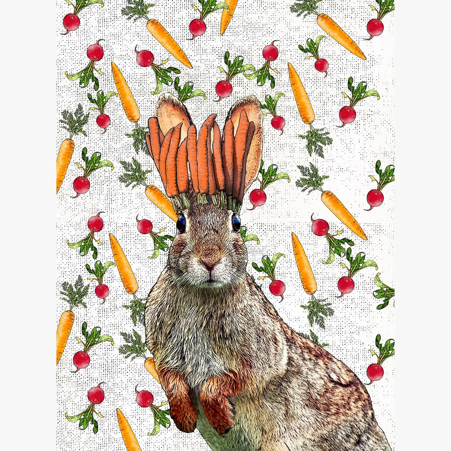 king of carrots kitchen towel 18 x 24 inches flour sack material