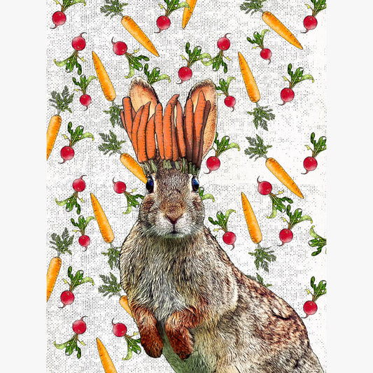 king of carrots kitchen towel 18 x 24 inches flour sack material