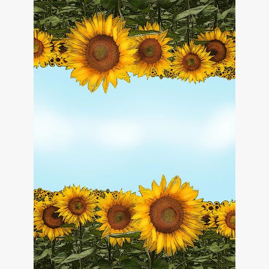 sunflower kitchen towel 18 x 24 inches flour sack material