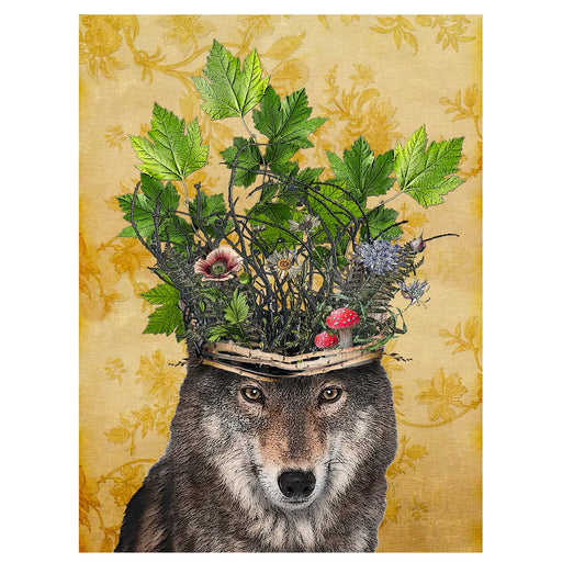wolf kitchen towel 18 x 24 inches flour sack material